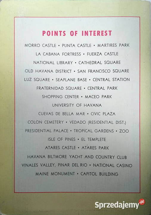 Kuba przewodnik w j angielskim 1956 Limanowa