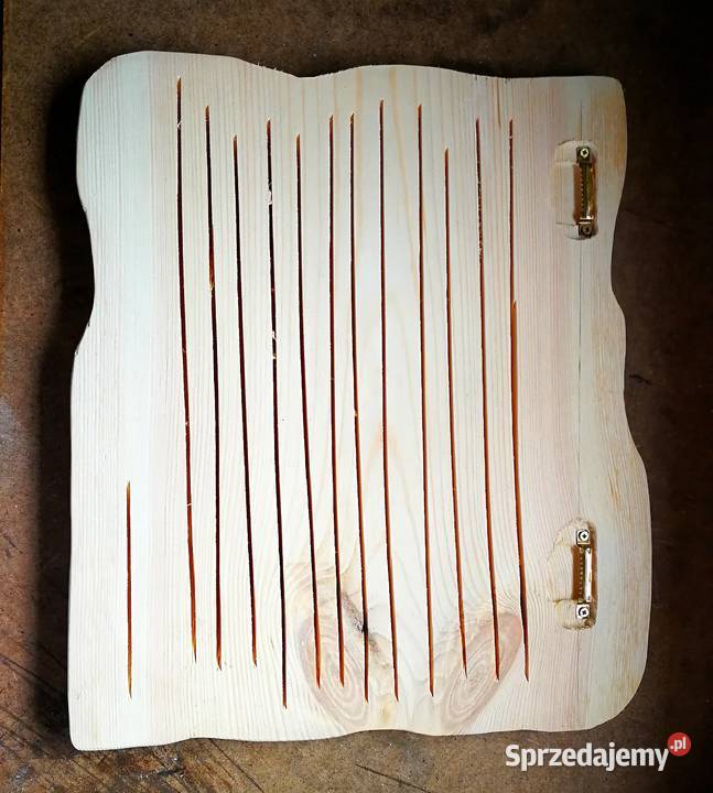 Lustro drewniane wieszak vintage rustykalny loft biały Radków