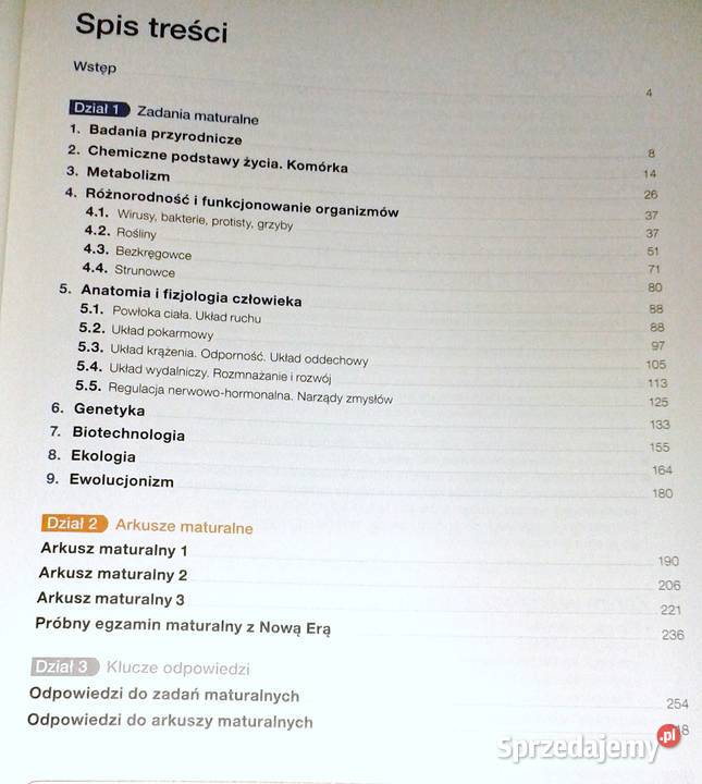Teraz matura Biologia Zadania i arkusze lubelskie Chełm sprzedam