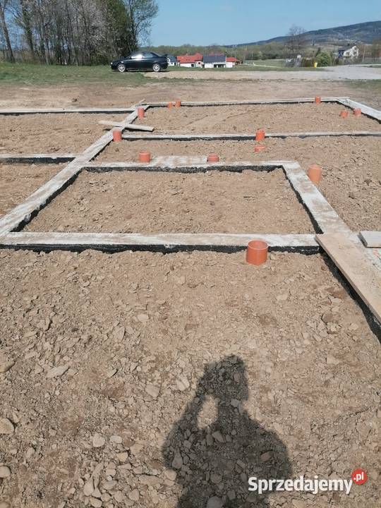 Prace ziemneusługi koparką wykopy wozidło podkarpackie