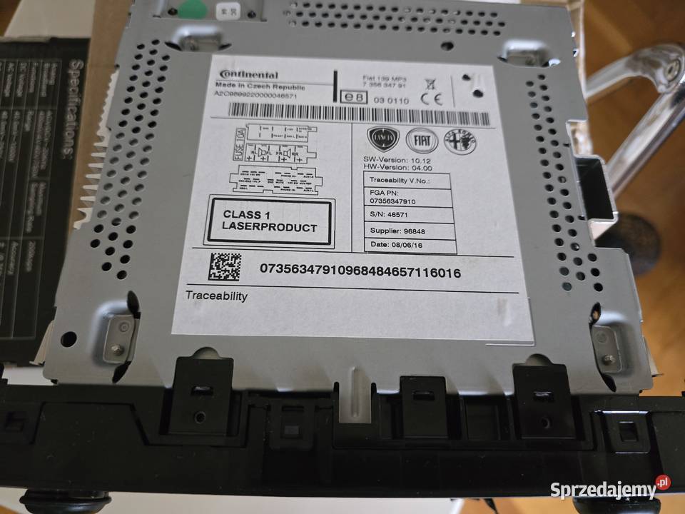 Radio oryginalne Fiat Panda III 2012 Tarnów