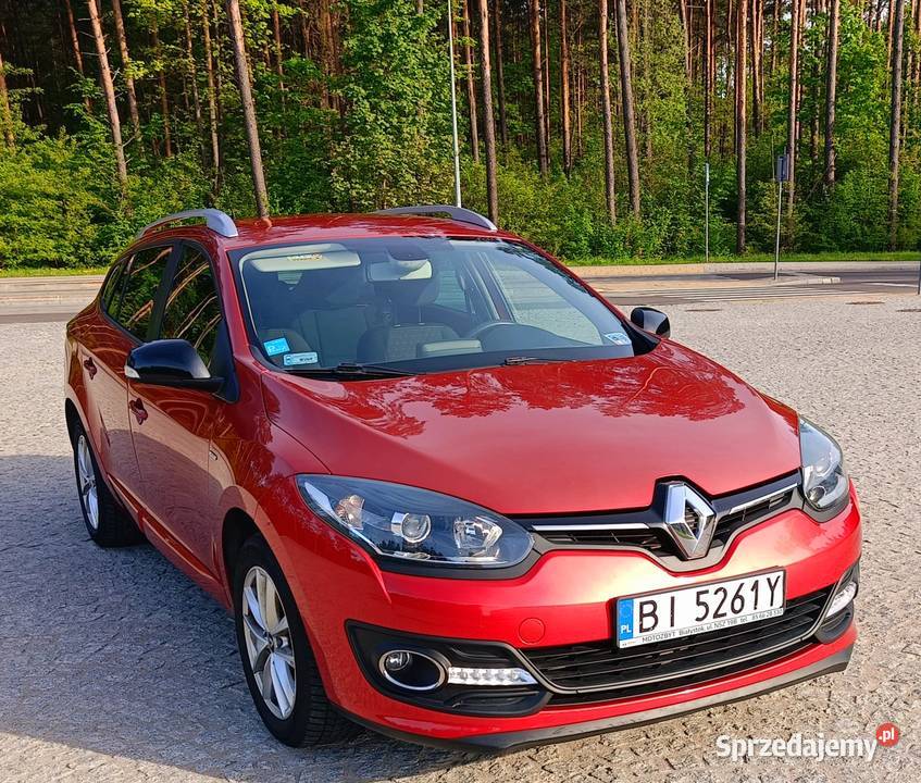 Megane 3 Kombi 2016 68 Polski Salon Rok produkcji 2015 podlaskie Białystok