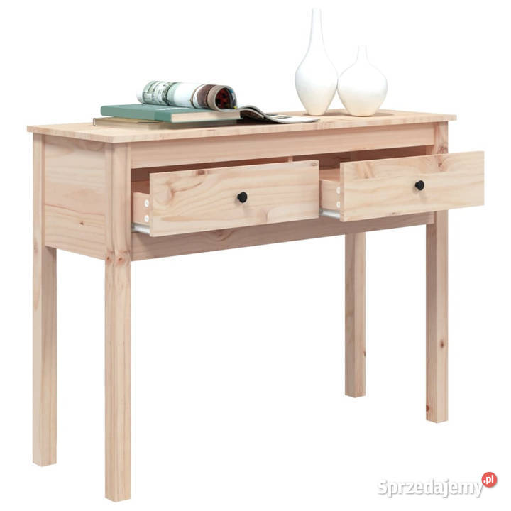 Stolik konsolowy 100x35x75 lite drewno sosnowe Warszawa