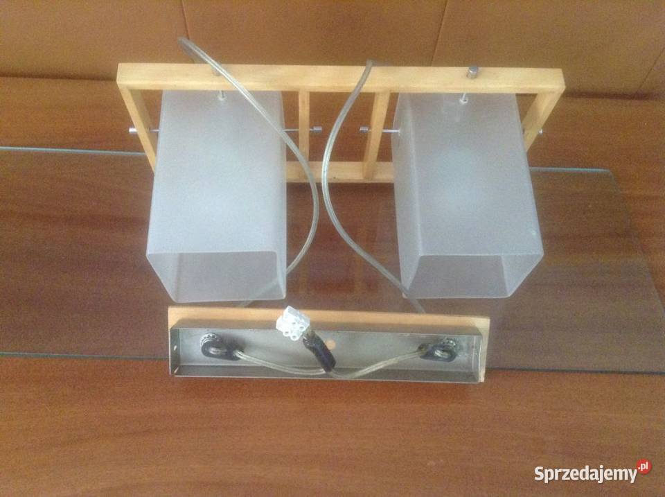 Lampa sufitowa z 2 szlanymi kloszami Opole