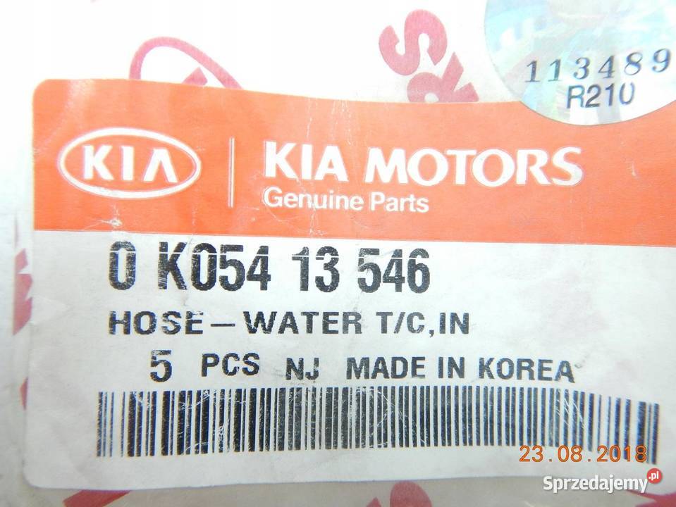 PRZEWÓD TURBO KIA SPORTAGE 9503 ORYGINAŁ osobowe