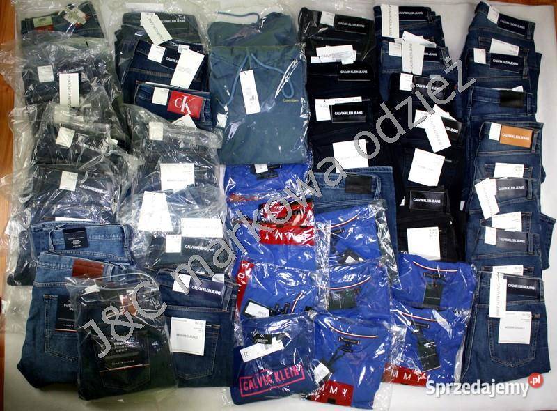 Miks artykułów Levis Tommy Hilfiger CK Lee Tarnowskie Góry