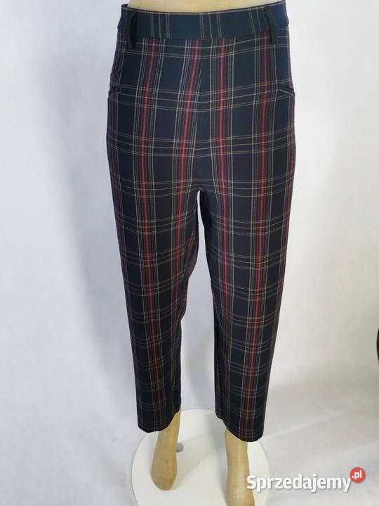 ciepłe spodnie w kratę 4648 Lublin sprzedam