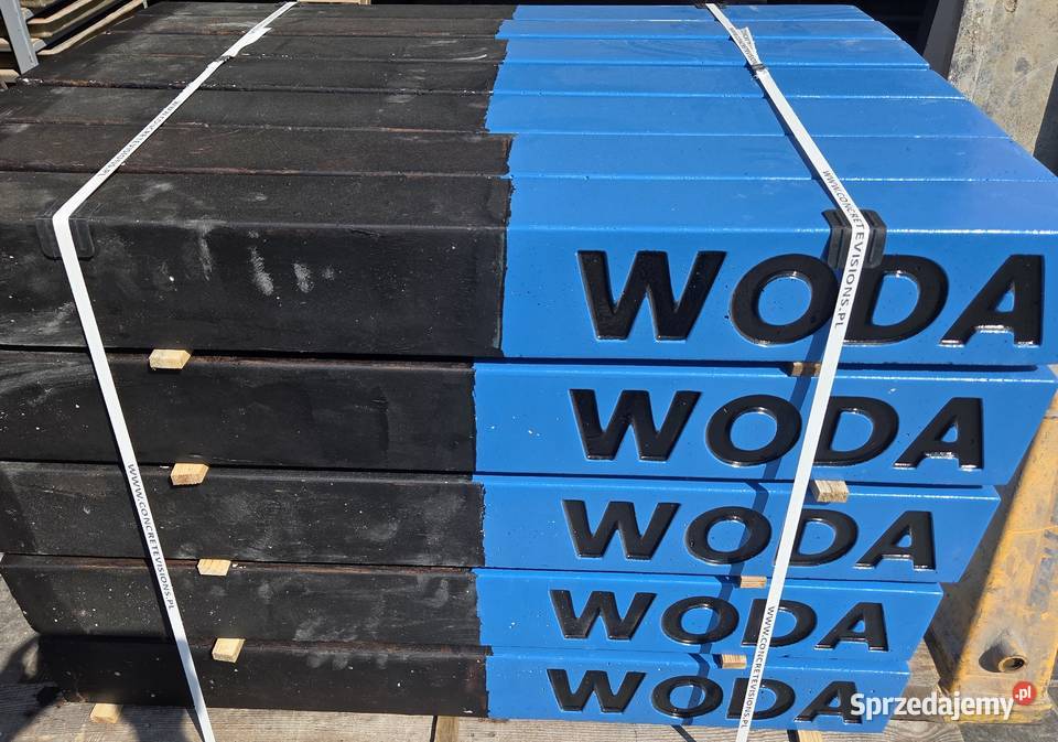 Słupek LOKALIZACYJNY oznaczeniowy WODA niebieski Ulanów sprzedam