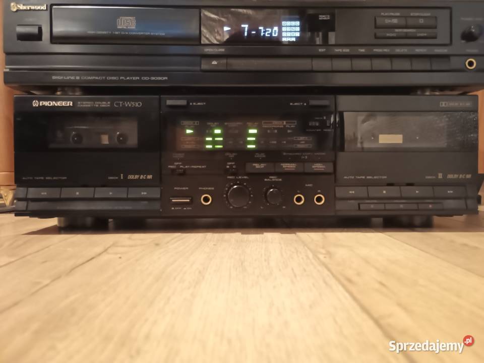 Magnetofon deck Pioneer plus CD sherwood retro Libertów sprzedam