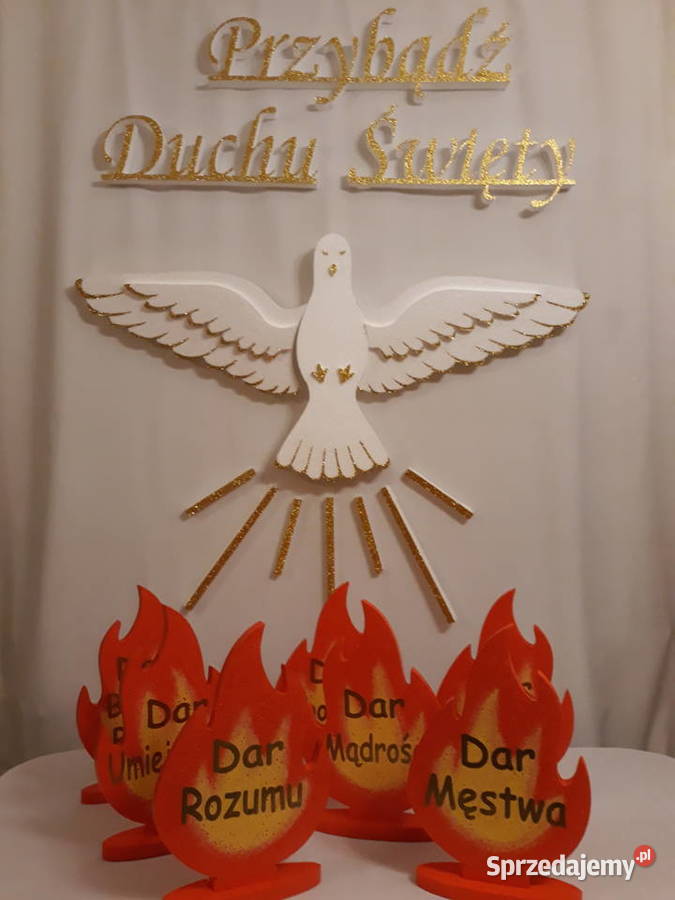7 płomieni Dary Ducha Św lampki led dekoracja Dobrzyca sprzedam