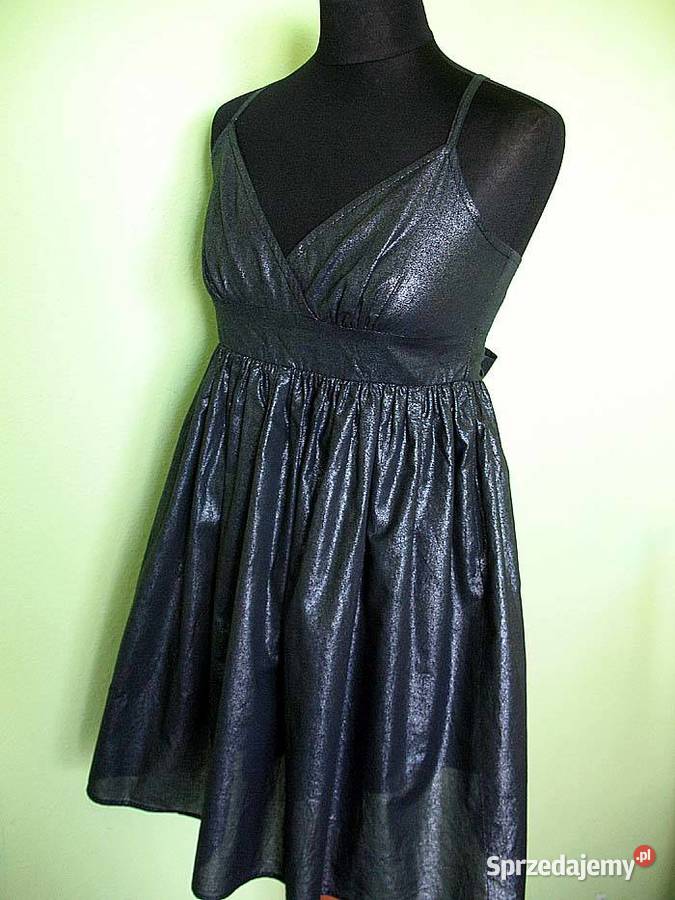 Sukienka Mini srebrno czarna 40 L biust 90 Siedlce
