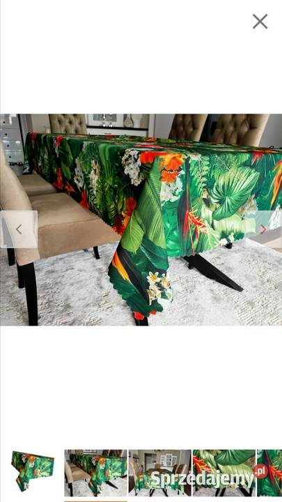 Obrus plamoodporny kwiaty egzotyczne Ząbki sprzedam