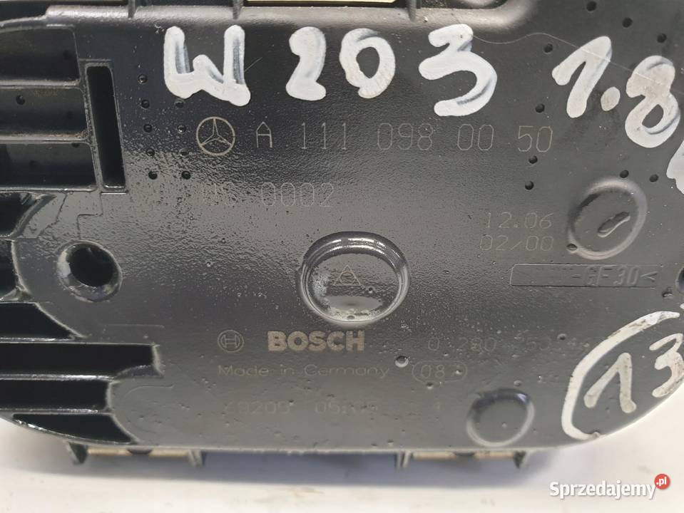 PRZEPUSTNICA Mercedes W203 18 K A1110980050 Chełm sprzedam