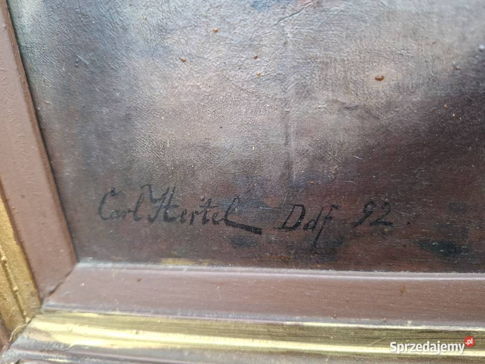 Obraz Carl Hertel 1892 Dzieło sztuki Piękny Świdnica sprzedam