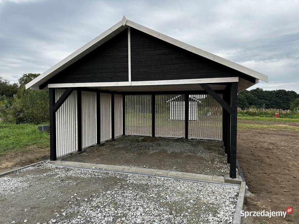 Wiata samochodowa z gontem c24 drewniana Częstochowa