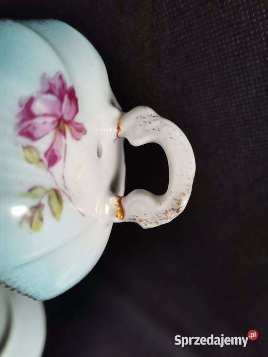 Stara przedwojenna ciekawa porcelana Secesja
