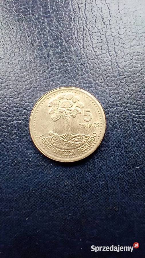 Stare monety 5 centavo 2000 Gwatemala Lesko