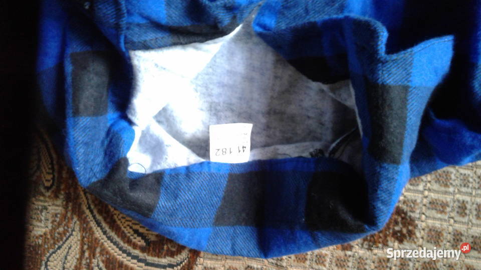 Koszula flanelowa robocza granatowa krata NOWA podlaskie Łomża