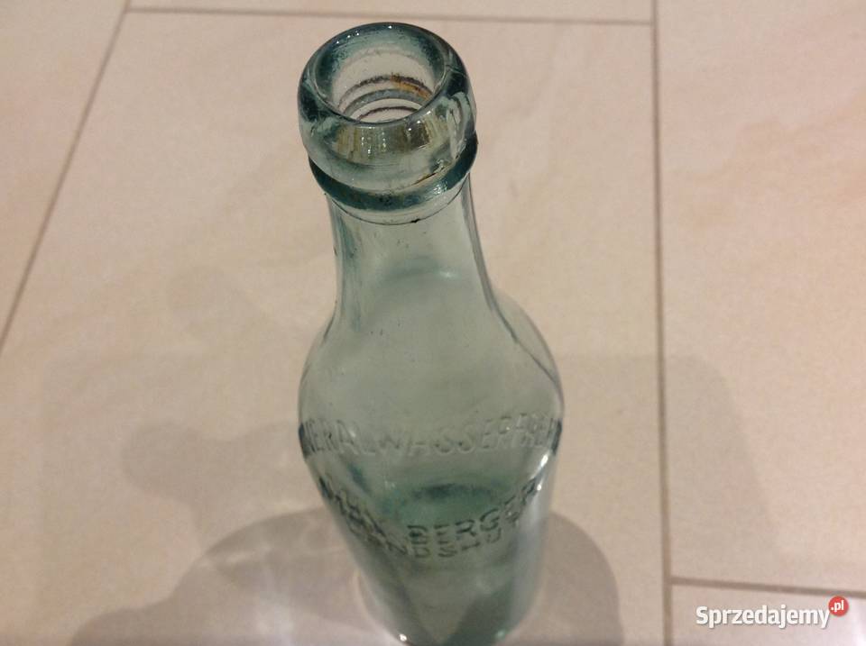 Stara Butelka Szklana MINERALWASSERFABRIK BERGER Pozostałe lubuskie Nowa Sól sprzedam