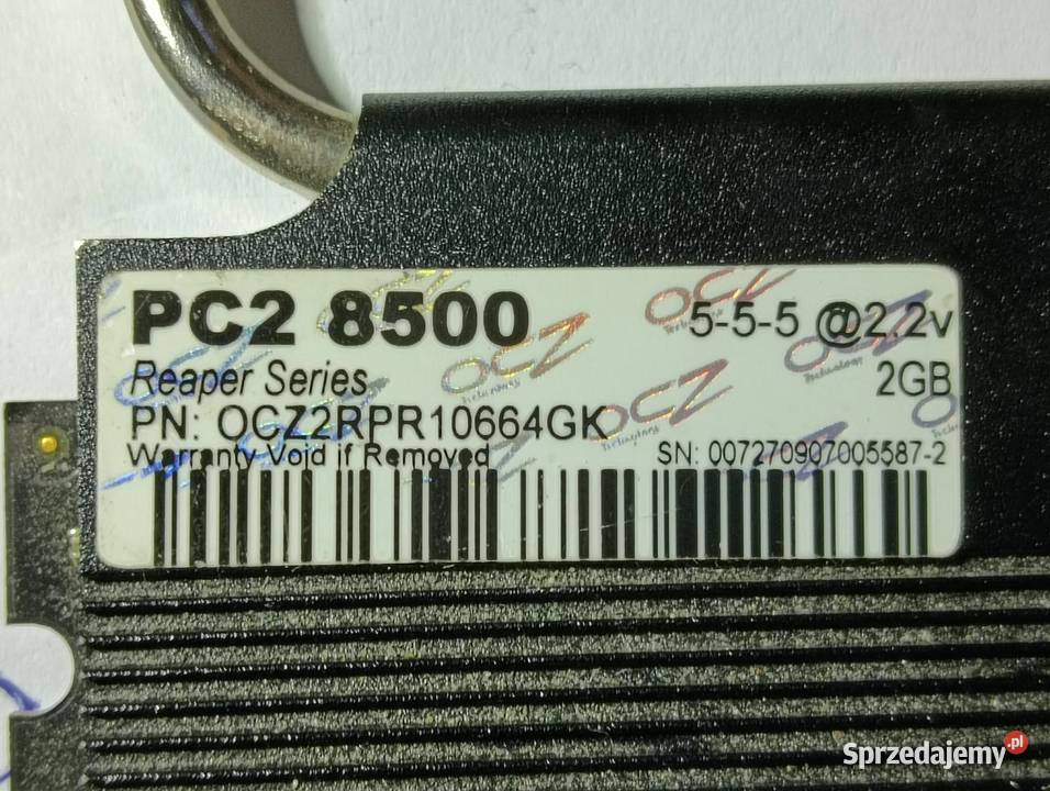 Pamięć RAM OCZ 2x2GB DDR21066Mhz Reaper Series Imielin