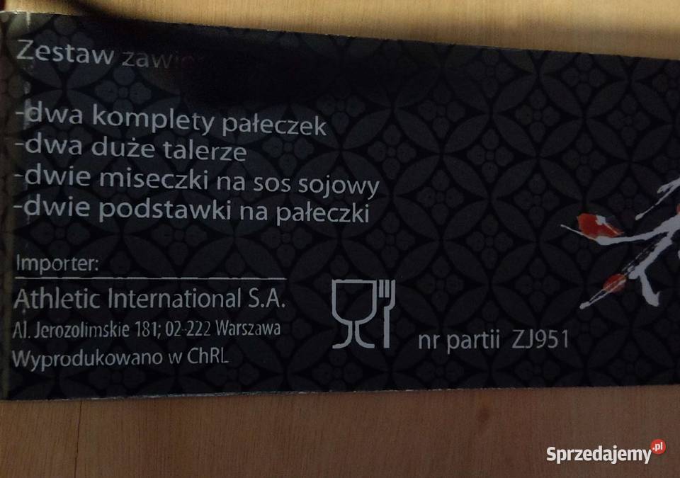 Zestaw do sushi dwóch 2 osób Chiny ma 30 lat Warszawa sprzedam