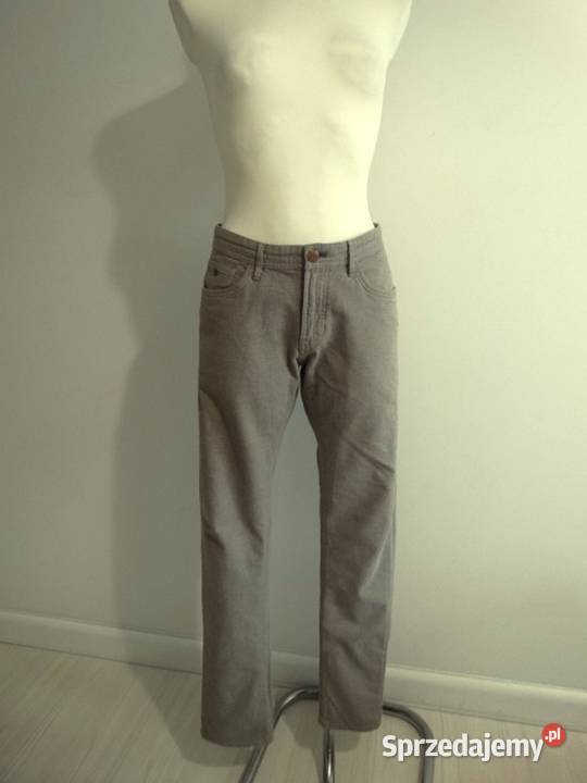 Spodnie Massimo Dutti Beżowe Bawełna Proste Łomża sprzedam