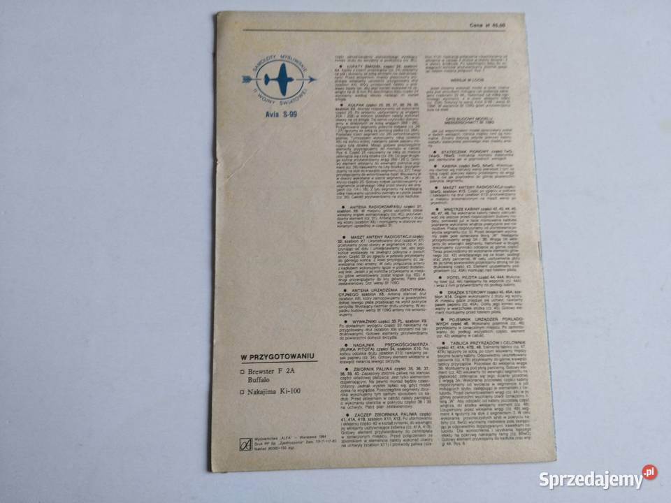 Model kartonowy Samolot myśliwski II wojny Dąbrowa Górnicza sprzedam