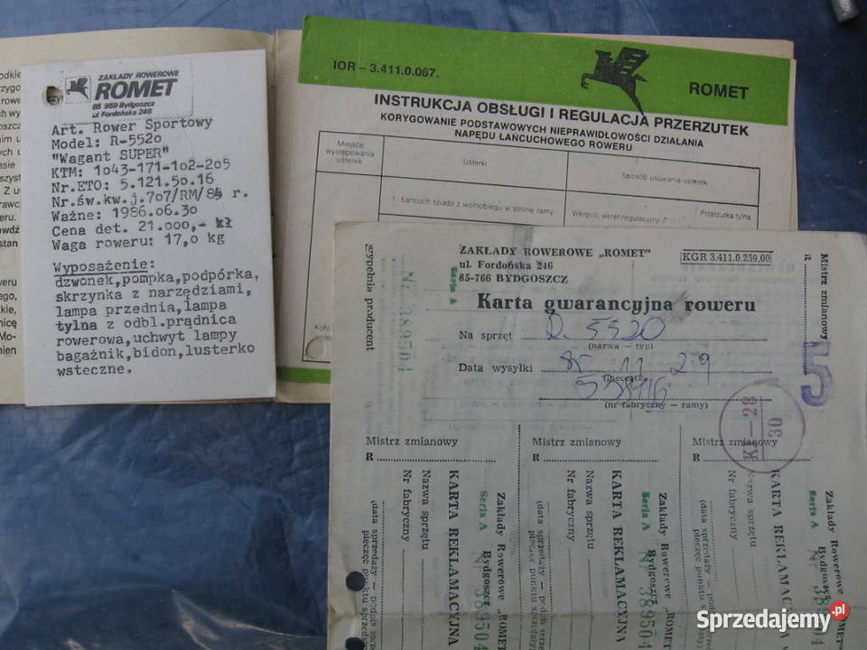 Romet Wagant Kolarzówka PRLu 1wszy wł Stan Wolbrom