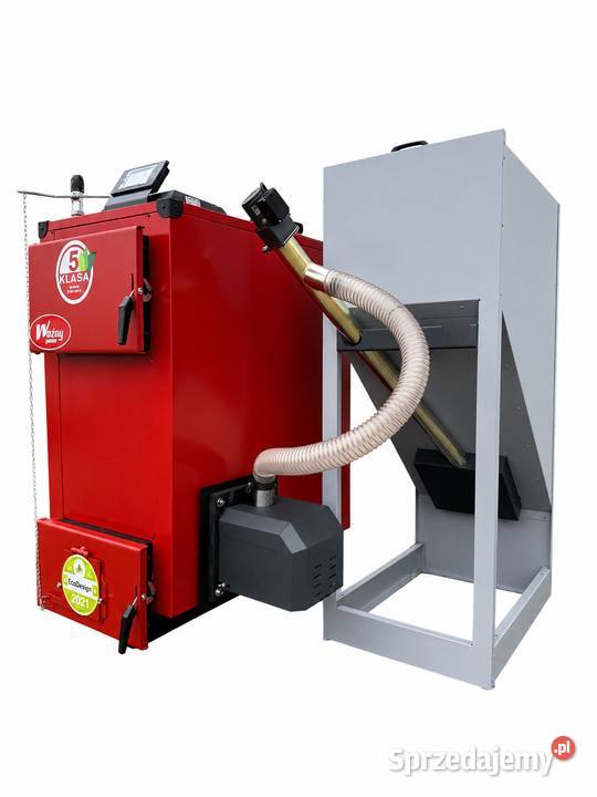 Kocioł piec co 15kW do 160m2 pellet drewno 5 Łominy