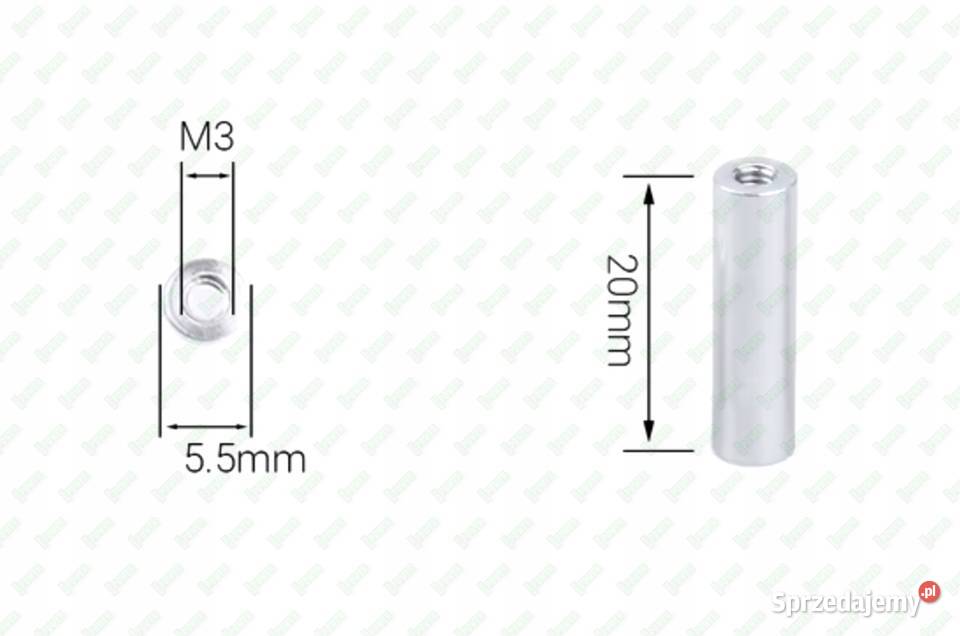 M3X20 ALUMINIOWA TULEJKA DYSTANSOWA GWINTOWANA Warszawa