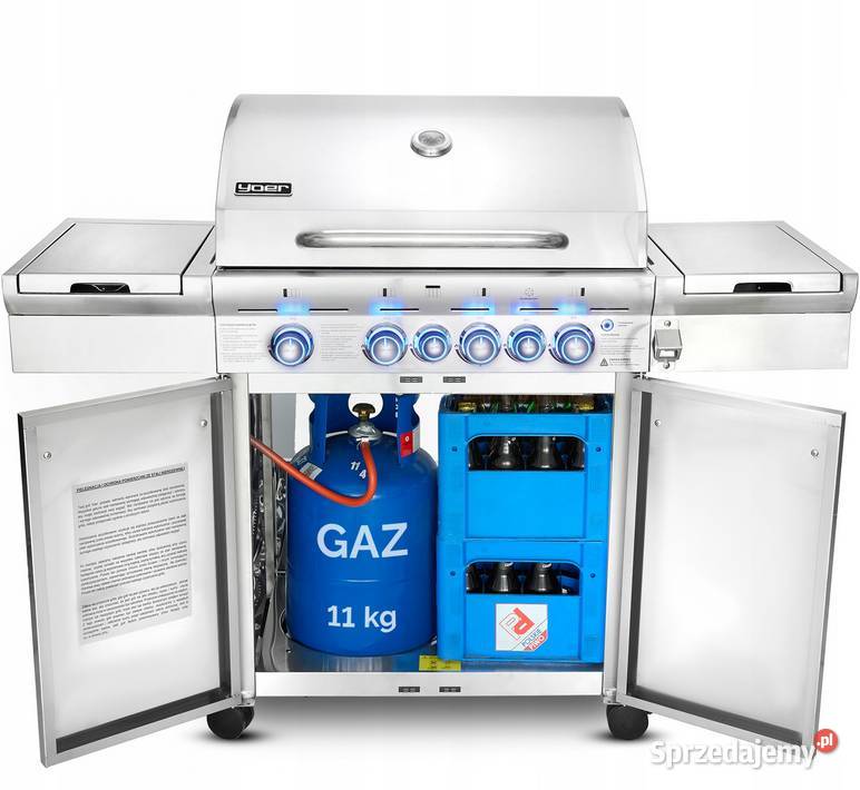 Grill gazowy Ogrodowy ŻELIWNY nierdzewny 42 Yoer świętokrzyskie Balice