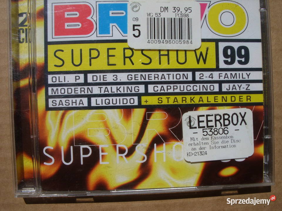 Płyta CD skladanka BRAVO SUPERSHOW 992 cd 1999 Wołów
