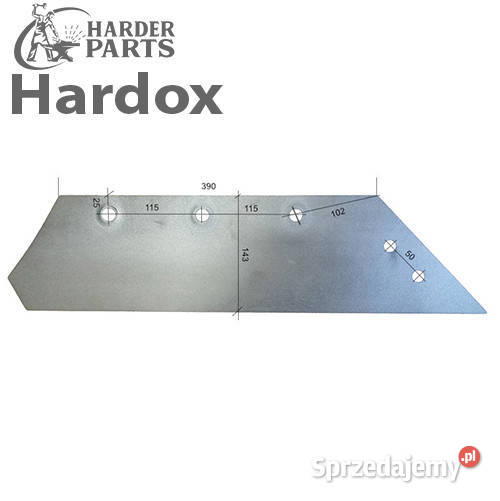 Lemiesz 300hektarów HARDOX 2 części do pługa Suwałki