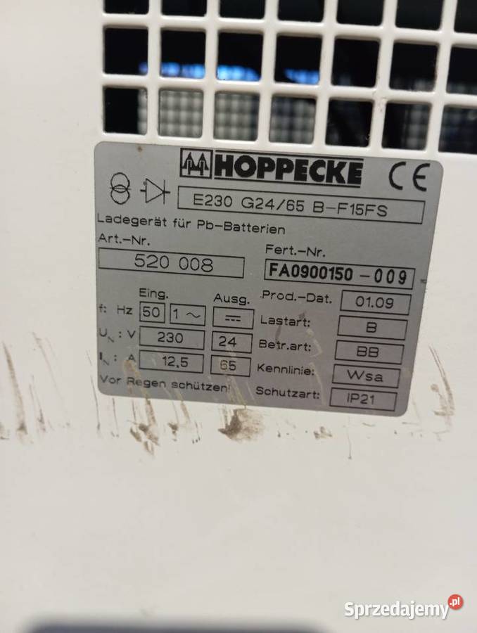 Prostownik 24V 65A Wózki widłowe