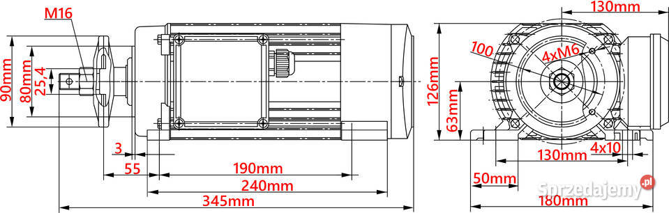 SILNIK ELEKTRYCZNY 18kW 230V 2790obr PRAWY Leśnictwo Solec Kujawski
