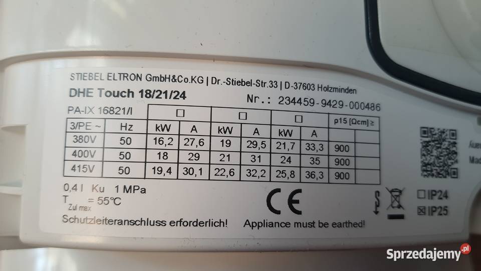 Przepływowy podgrzewacz wody Stiebel Eltron DHE