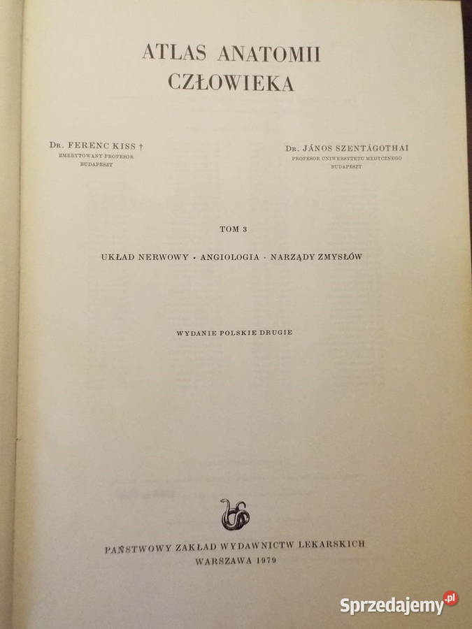 Dzisiaj07 lut Atlas anatomii człowieka t3 dr F śląskie Będzin
