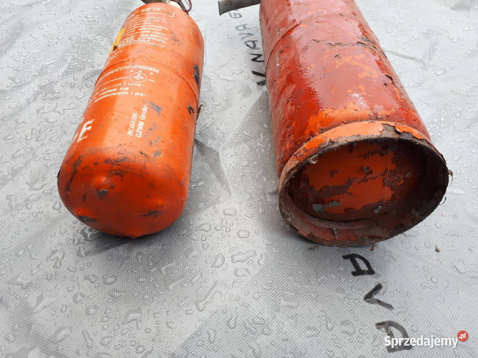 Dwie stare gaśnice samochodowe Akcesoria samochodowe Gliwice