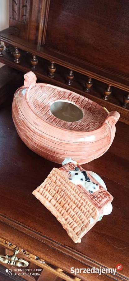 Niezwykła duża ceramiczna waza Arka Noego Gdańsk