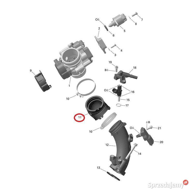 Króciec dolotowy wtrysku Canam Outlander BRP Króćce Nowy Sącz