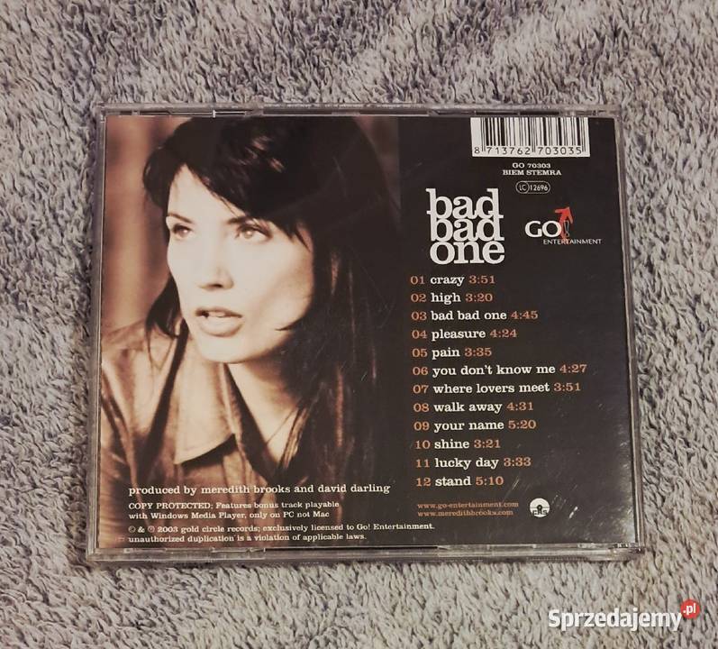 Meredith Brooks Bad Bad One CD rock pop Rybnik