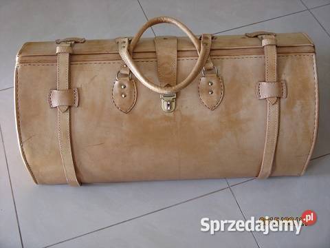 Skórzany piękny nowy kufer USA orginalny LUCKY Warszawa