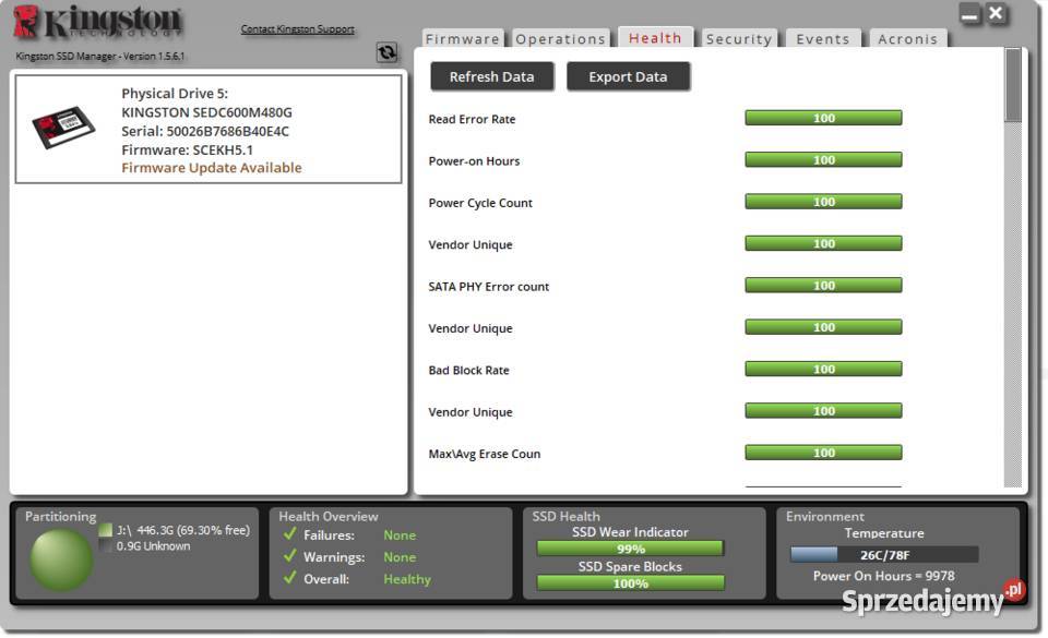 Dysk SSD klasy korporacyjnej Kingston DC600M wewnętrzny Łańcut