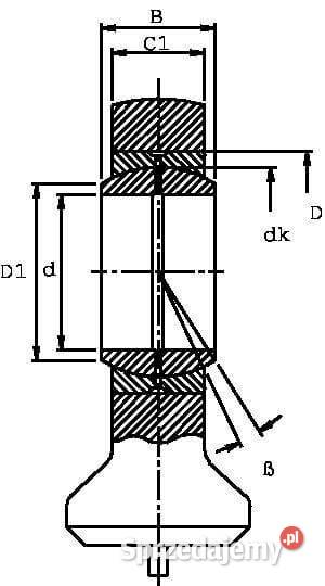 Ucho siłownika do przyspawania 50 GK50HO2RS małopolskie