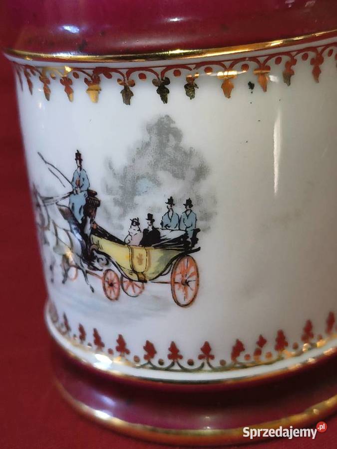 Porcelanowy pojemnik Limoges France Courting Porcelana i szkło Chorzew
