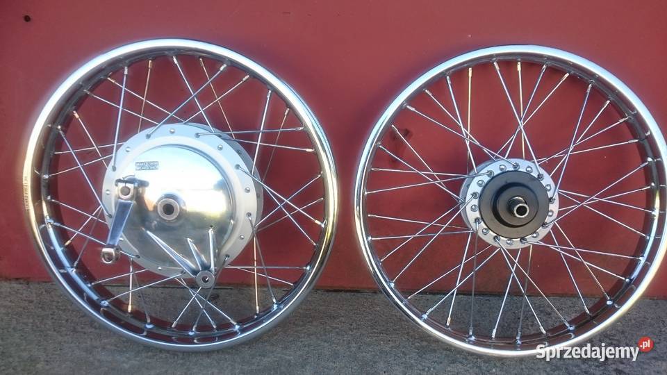 Komplet kół szprychowanych Suzuki GS GN 400 450 Opony, koła, felgi pomorskie Słupsk