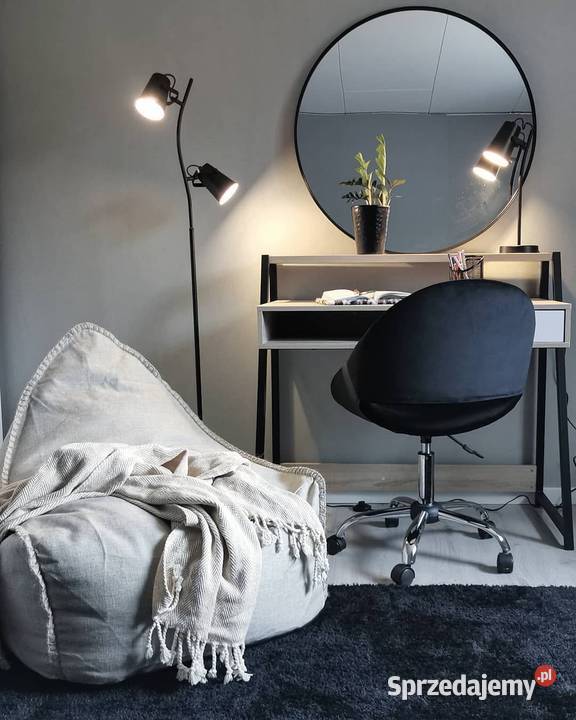 Biurko Jasnobrązowy 100 50 ze schowkiem 92cm