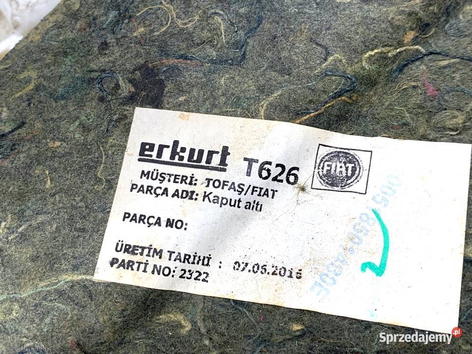 WYGŁUSZENIE MASKI FIAT DOBLO II Minivan osobowe