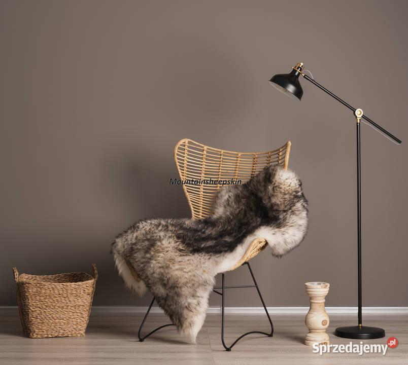 Skóra Owcza XXXL Biało Czarna Skóra Owcza