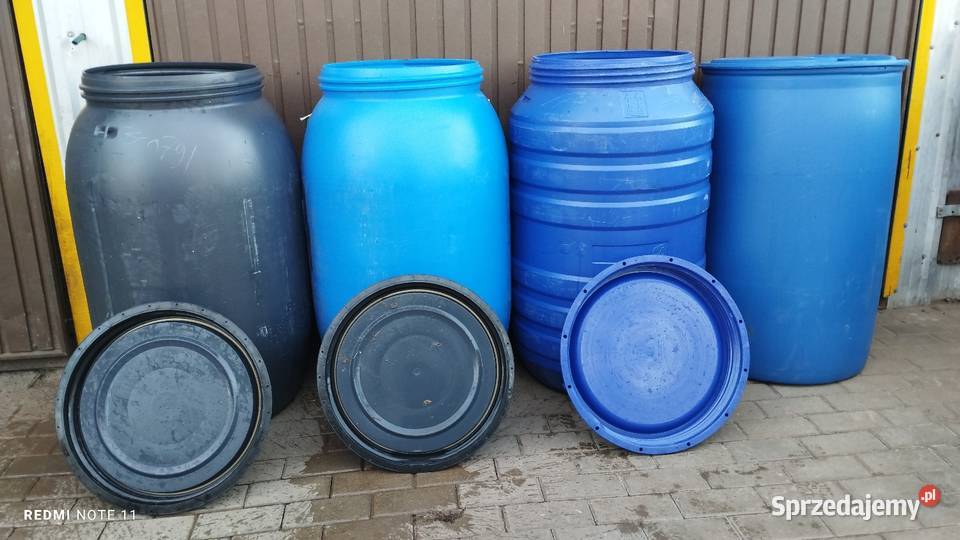 Beczki plastikowe 220 litrów na deszczówkę